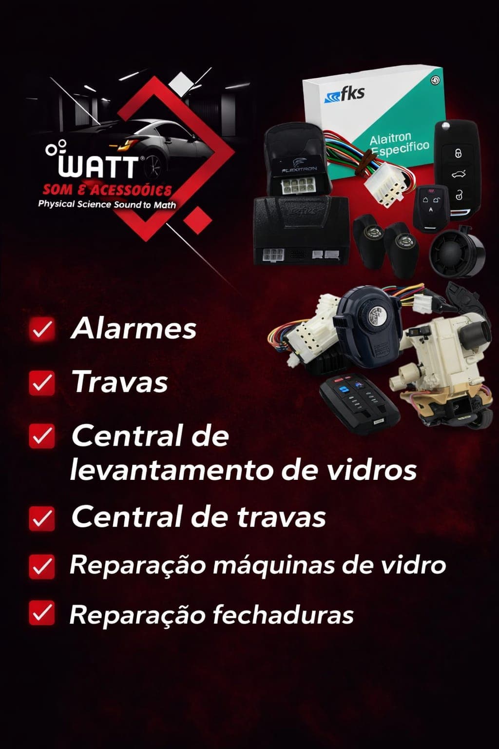 Alarmes, Travas e Vidros Elétricos